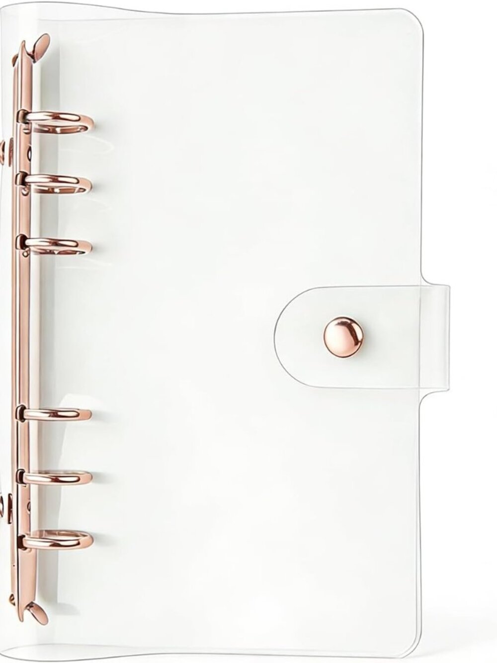 Rose Gold A6 Binder Refillable Shell Protector Planner Cover